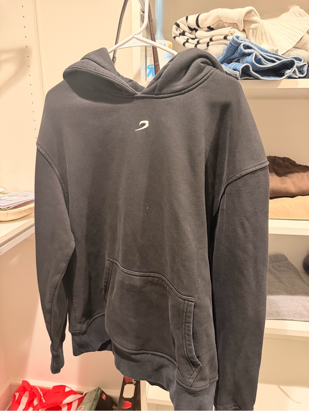 Men's Black Pullover Hoodie - Thick